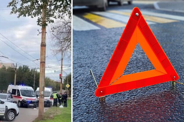 У Кривому Розі водій збив двох дітей на переході: 13-річний хлопчик помер у швидкій. Фото