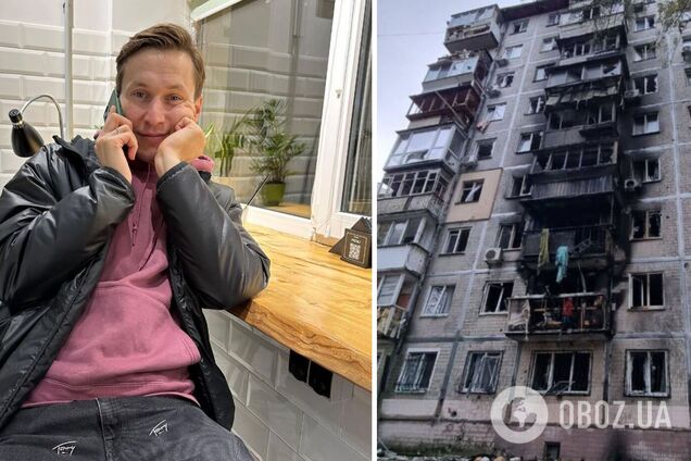 'Приберіть мотлох'. Колега телеведучого Костянтина Октябрського, чию квартиру знищив дрон-камікадзе, розповіла, у яких умовах нині живе родина