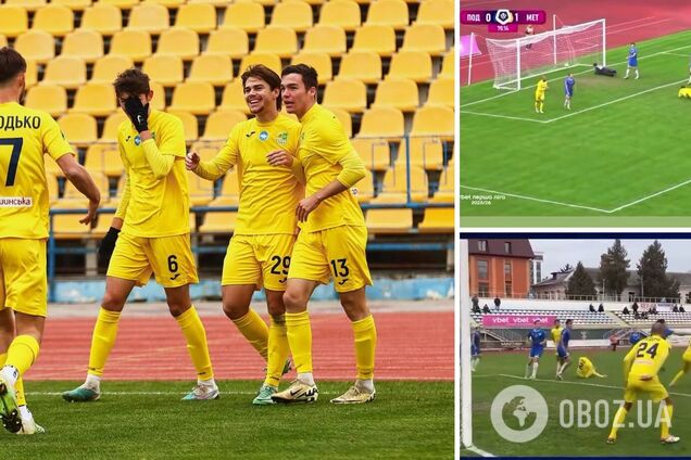 Украинский футболист забил фантастический гол обратными ножницами через 5 минут после выхода на поле. Видео