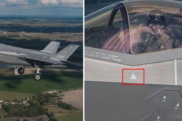 Сбил 'Шахед'? В Минобороны Нидерландов показали интересную деталь на истребителе F-35, который выполняет миссию в Польше. Фото