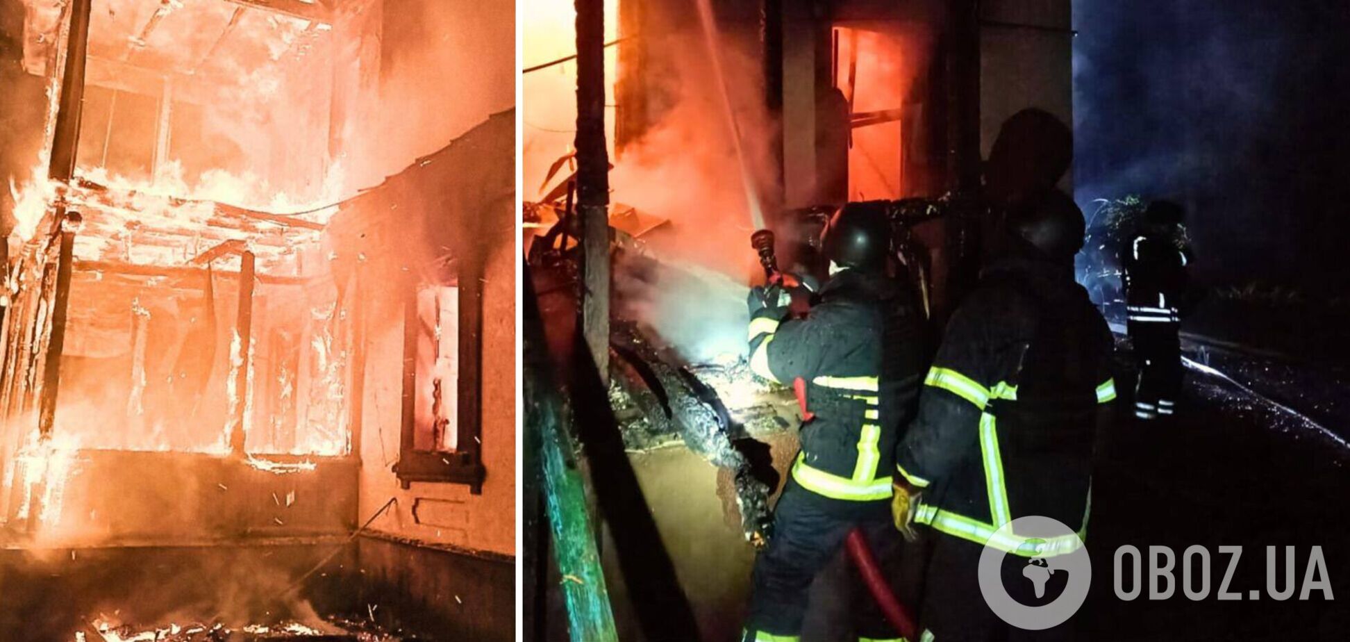 На Київщині внаслідок російської атаки сталось кілька пожеж: є постраждалі. Фото та відео