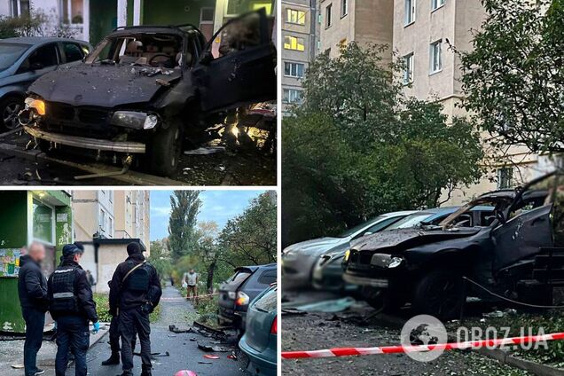 Вибухівка була закладена під сидіння: у Києві стався вибух в авто, поліція розкрила подробиці. Фото