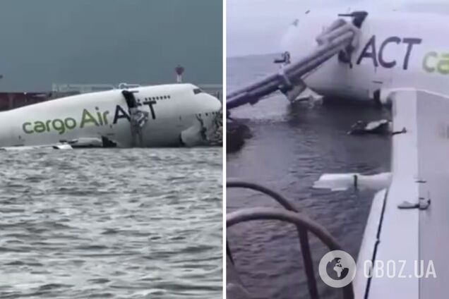 У Гонконгу літак з’їхав зі злітної смуги в море, є жертви: розглядають кілька версій трагедії. Відео