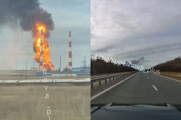 Дым виден издалека: на территории Оренбургского газоперерабатывающего завода снова масштабный пожар. Фото и видео