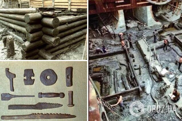 Під час будівництва метро на Подолі під землею знайшли вулицю часів Київської Русі. Фото