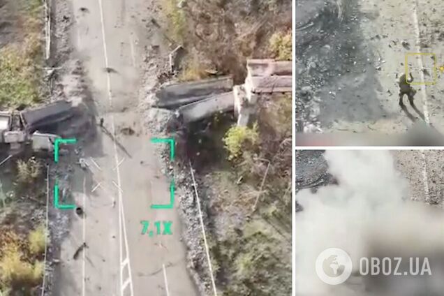 Хотел сдаться в плен: российские военные сбросили с дрона взрывчатку на своего же бойца. Видео