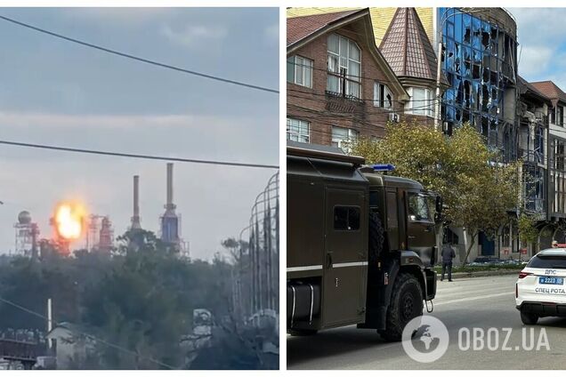 Дрони атакували Махачкалу: говорять про приліт по нафтобазі. Відео