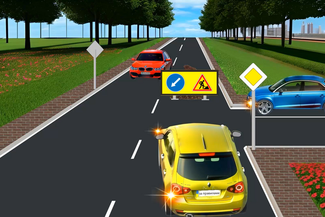 В каком порядке разъедутся авто? Тест по ПДД