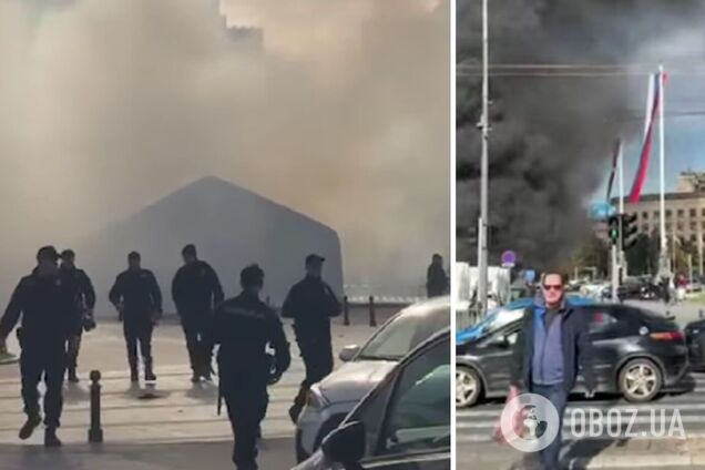 Біля парламенту Сербії сталася стрілянина, є поранений. Фото і відео