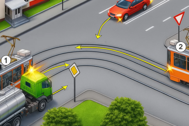 Кто проедет перекресток первым, а кто – последним? Тест на знание ПДД