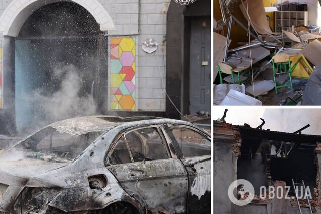 Жодного виправдання: у поліції показали перші хвилини після прямого влучання російського дрона в дитячий садок у Харкові. Відео