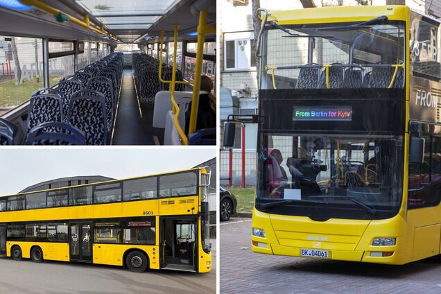 В Киеве на выходных будет курсировать двухэтажный немецкий автобус: с панорамными окнами и USB-портами. Фото и видео