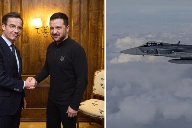 'Это часть наших гарантий безопасности': Зеленский сказал, когда Украина получит первые 'Грипены'. Видео