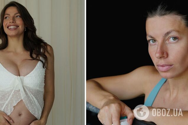 Беременная Марина Бех-Романчук снялась в расстегнутом пиджаке на голое тело. В соцсетях назвали это "контентом не для публики"
