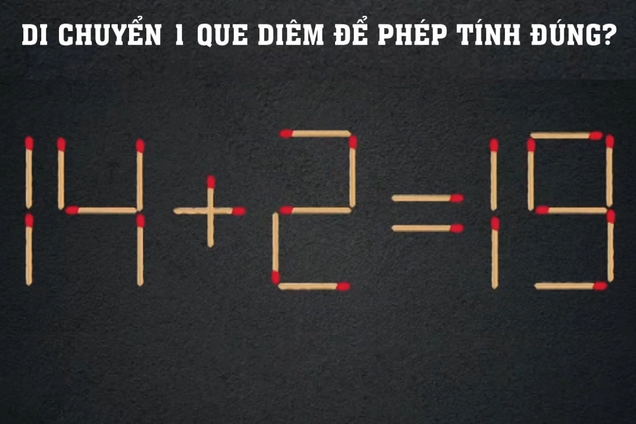 Переложите всего одну спичку: хитрая головоломка