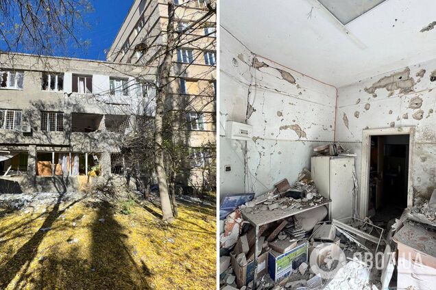 'Не могли не знати, куди б’ють': Зеленський відреагував на атаку РФ на дитячу лікарню в Херсоні, де було близько сотні людей. Фото