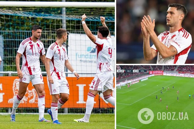 Футболист сборной Украины забил фантастический гол с 28 метров в Кубке Греции. Видео