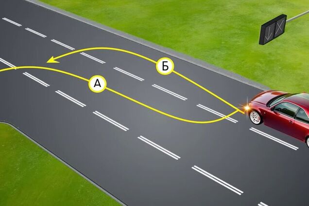 Яку траєкторію повороту ліворуч дозволено? Підступне завдання з ПДР
