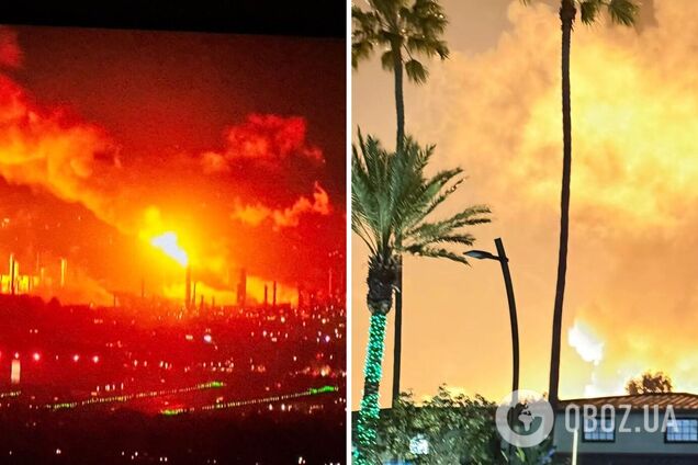 Поднялась стена огня: в Лос-Анджелесе произошел взрыв на НПЗ, вспыхнул мощный пожар. Видео