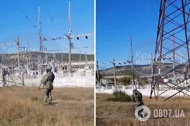 Був вибух, спалахнула пожежа: у мережі повідомили про приліт по підстанції залізниці під Бахчисараєм. Фото