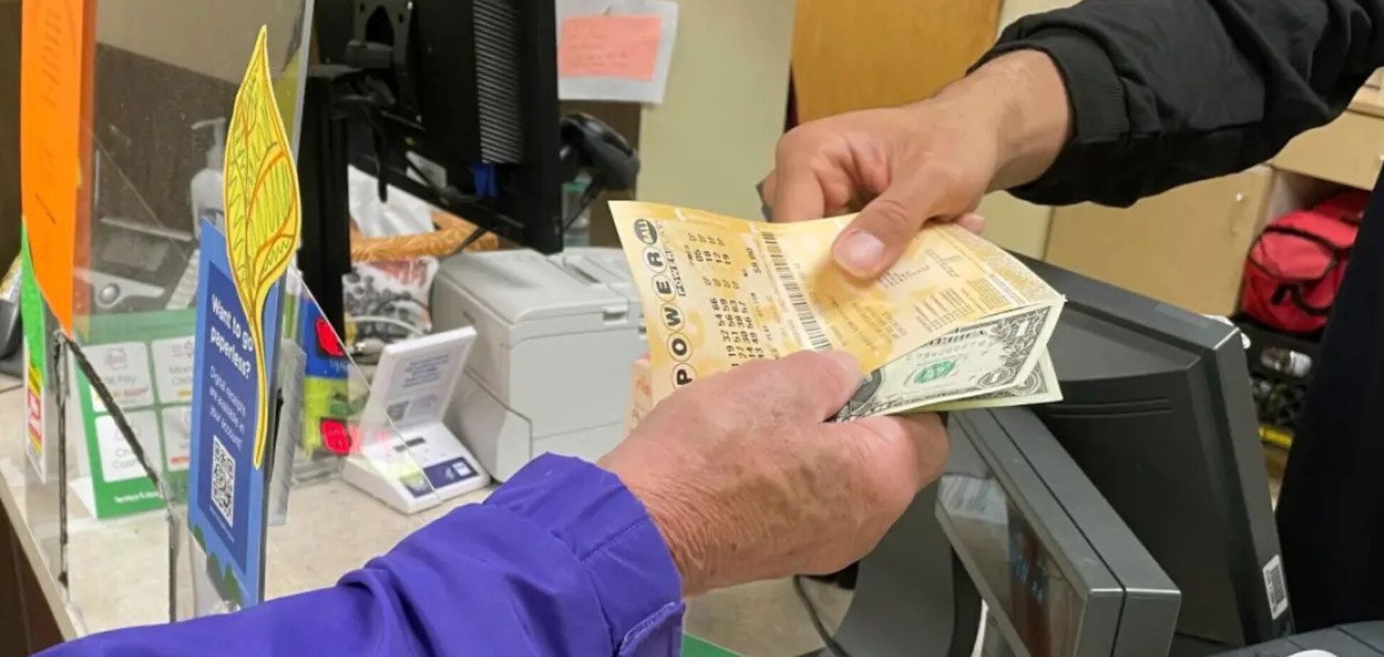 Лотерейные билеты в США. Иллюстрация