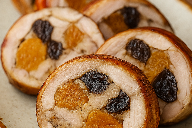 Вишуканий курячий рулет з курагою та чорносливом: страва на кожен день і для святкового столу