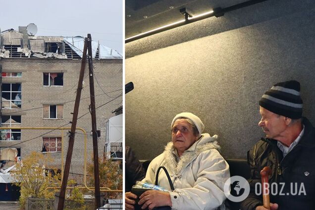 'Все погорело, ничего не осталось': пожилые супруги прошли пешком 16 км из Торского, где продолжаются тяжелые бои, до Лимана. Видео