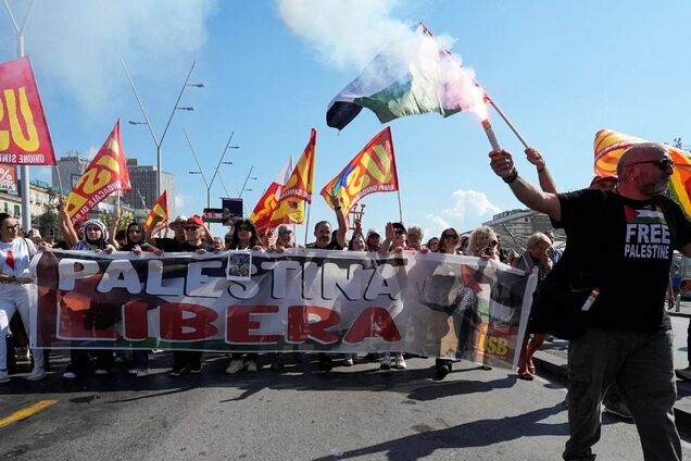 Италию парализовали пропалестинские протесты: что требуют активисты