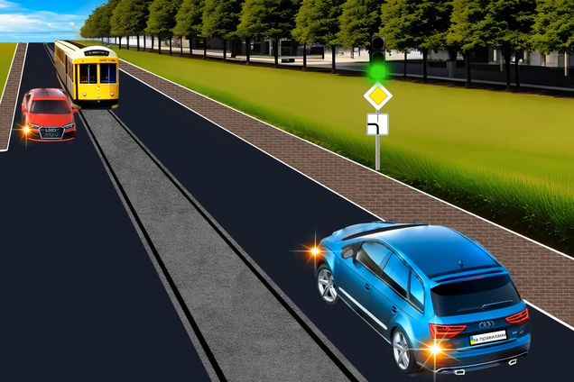 Кому должен уступить водитель на перекрестке? Тест по ПДД