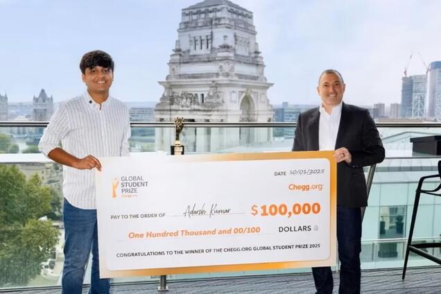 Названо найкращого студента світу за версією Global Student Prize 2025. Фото