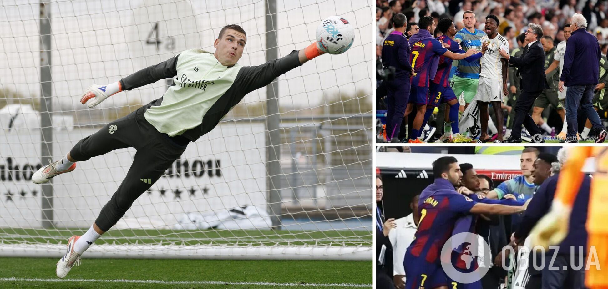 Украинский вратарь 'Реала' признался, что с ним сделали в клубе после драки в матче с 'Барселоной'. Видео