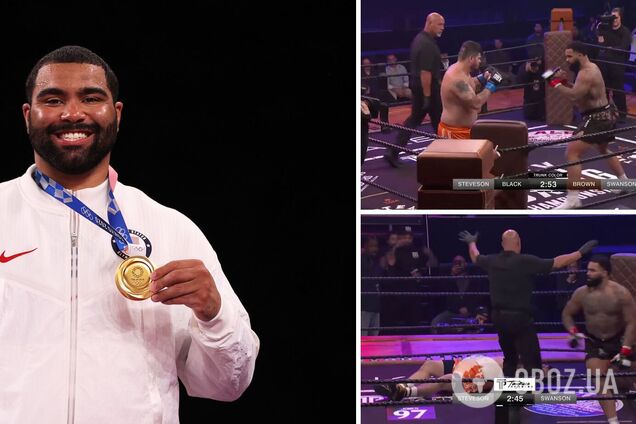 Олімпійський чемпіон за 13 секунд переміг брутальним нокаутом на турнірі з 'брудного боксу'. Відео