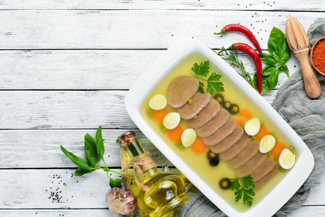 Рецепт заливного язика