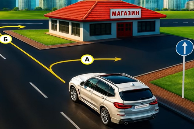 Какой вариант поворота разрешен? Тест на знание ПДД