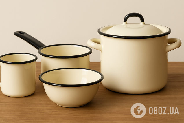 Зачем в СССР на эмалированной посуде делали черный ободок: объяснение