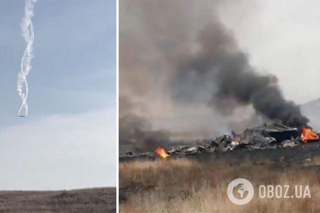 Турецкий военный самолет упал на границе Азербайджана и Грузии, на борту было 20 человек: все подробности