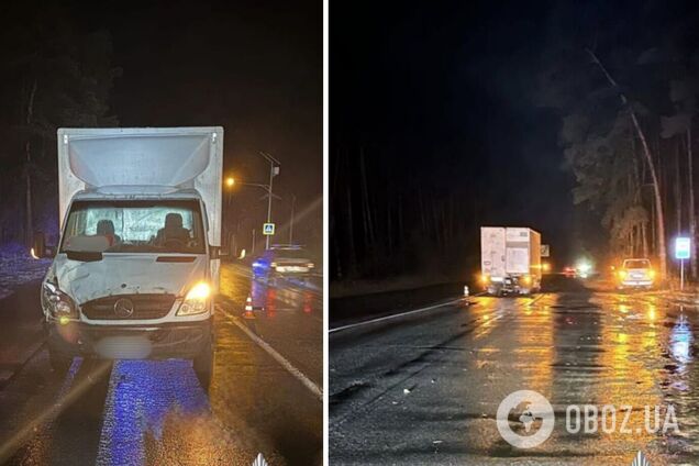 Під Києвом вантажне авто збило на смерть жінку. Подробиці ДТП та фото