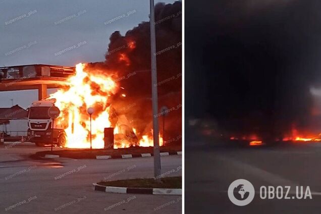 Бензина в России будет еще меньше: на Белгородщине дрон атаковал объект 'Роснефти'. Видео