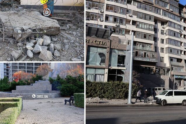 Повреждено ограждение посольства Азербайджана и жилой комплекс: последствия атаки РФ на Лукьяновке в Киеве. Фото и видео