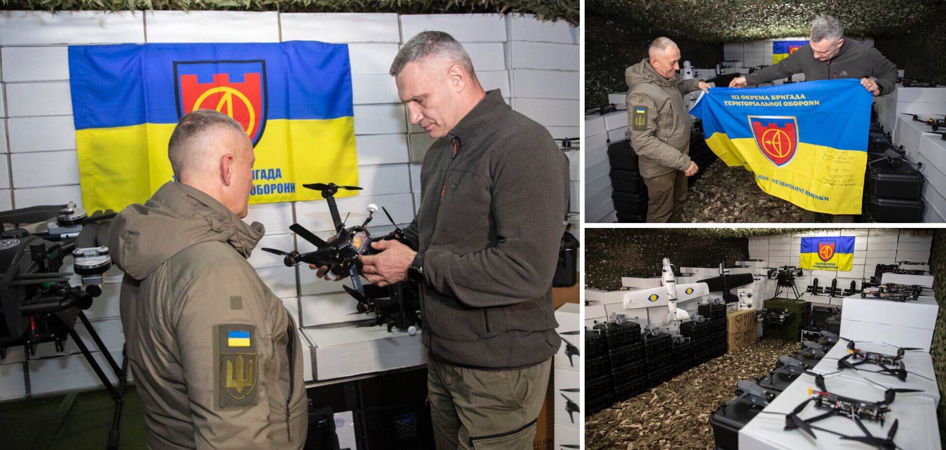 Кличко передав на фронт від громади столиці дрони різних типів та літаки-перехоплювачі