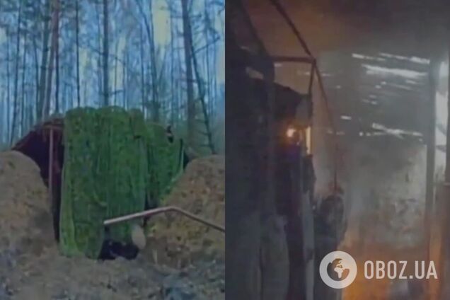 Пограничники уничтожили средства связи и технику оккупантов: дрон залетел прямо в укрытие. Видео