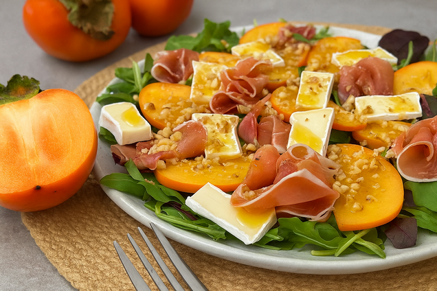 Праздничный салат с хурмой на любой случай: делимся рецептом сезонного блюда