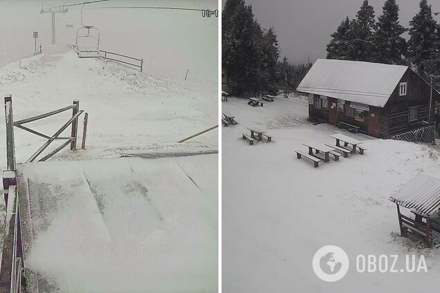 У Буковель, Татаров і не тільки завітала зима: українські курорти присипало снігом у листопаді. Фото і відео