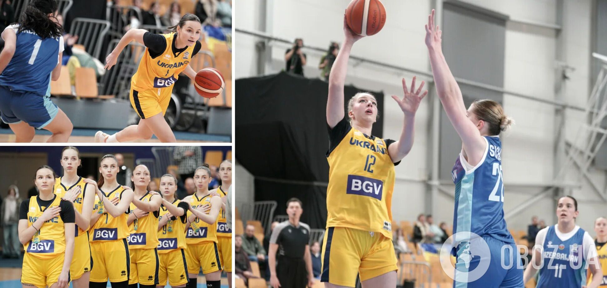 Украина с разгромным счетом добыла вторую победу в отборе на женский Евробаскет-2027