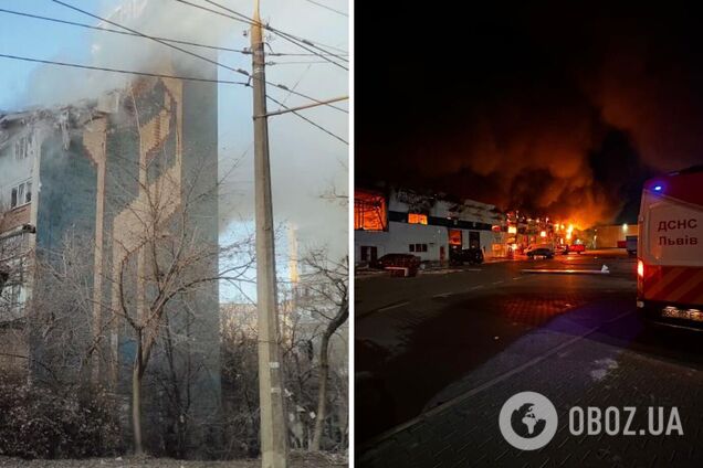 Атака была массированная: появилась карта пролета ракет и дронов над Украиной 19 ноября