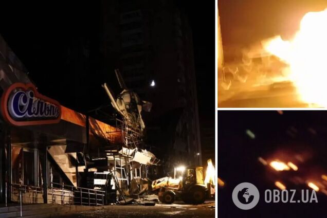 Момент российского удара по супермаркету в Харькове попал на видео