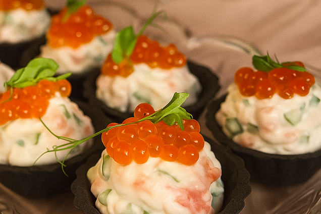 Праздничные тарталетки с красной рыбой: рецепт закуски на Новый год