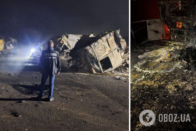 Окупанти атакували Одещину дронами, сталася пожежа на автостоянці: дві людини загинули, є поранені. Фото і відео