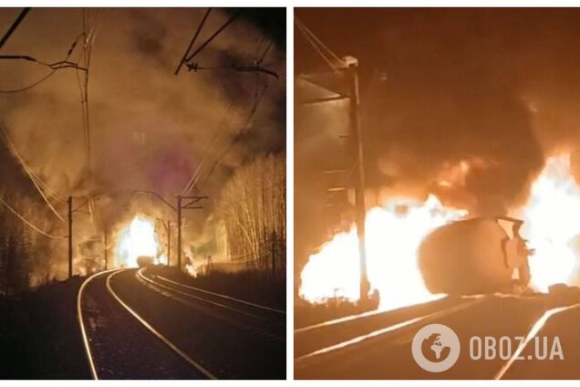 Поднялась стена огня: в России произошло ЧП на железной дороге, говорят о диверсии. Фото и видео