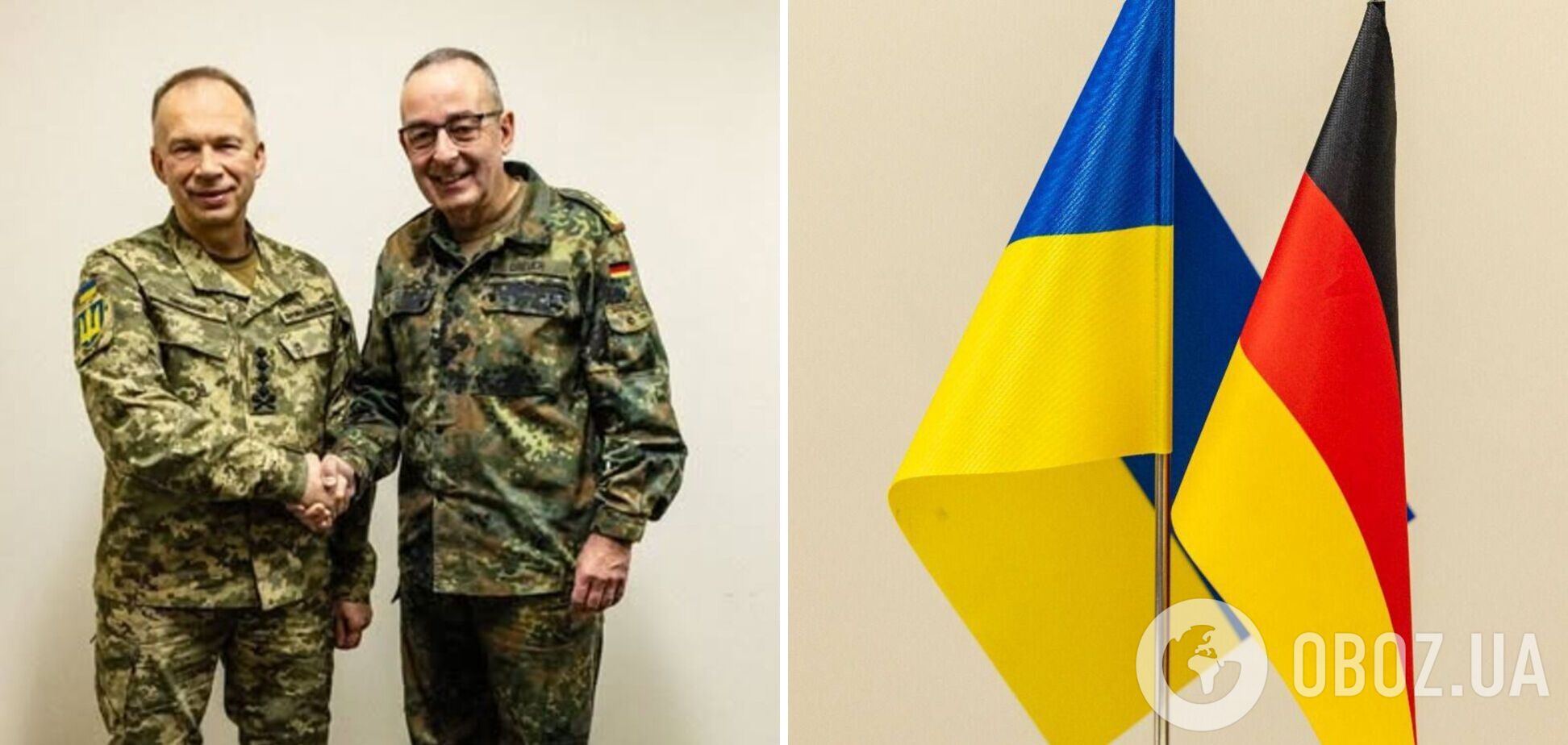 Укрепление воздушного щита: Сырский обсудил ситуацию на поле боя и террор врага с генералом Бундесвера. Фото